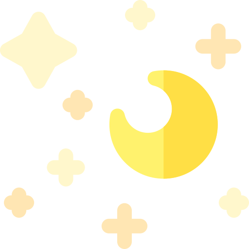 Starry night Basic Rounded Flat icon