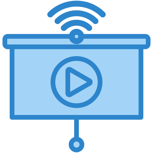 online video Generic color lineal-color icon