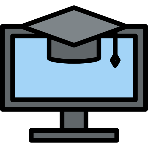 Online graduation Generic color lineal-color icon
