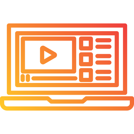 Video tutorial Generic gradient outline icon