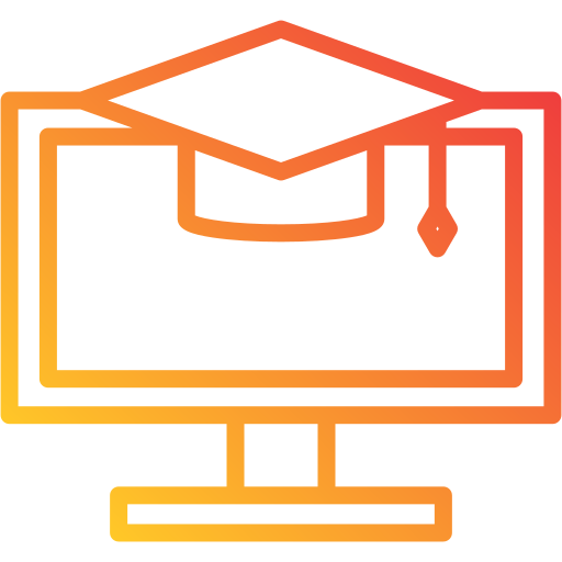 Online graduation Generic gradient outline icon