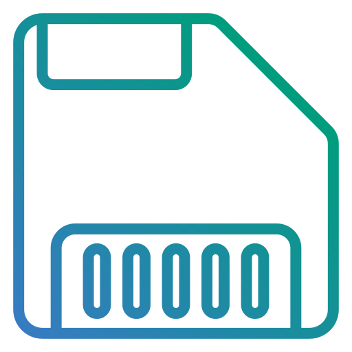 Memory card Generic gradient outline icon