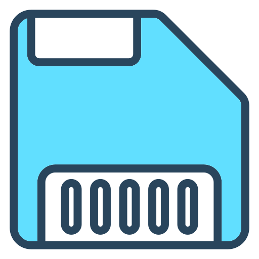 Memory card Generic color lineal-color icon