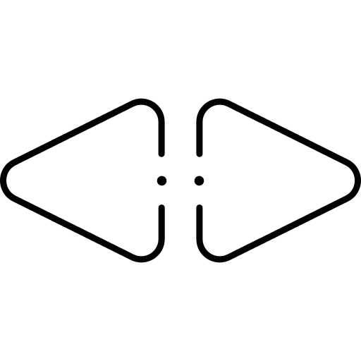 矢印ボタン Generic black outline icon