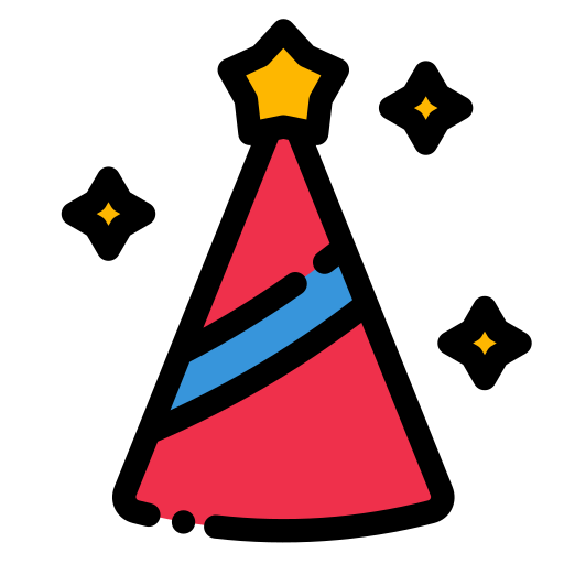 Party Hat Generic color lineal-color icon