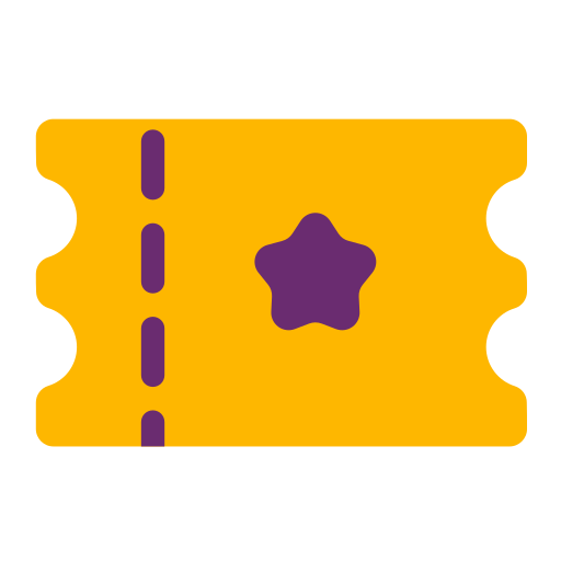 티켓 Generic color fill icon