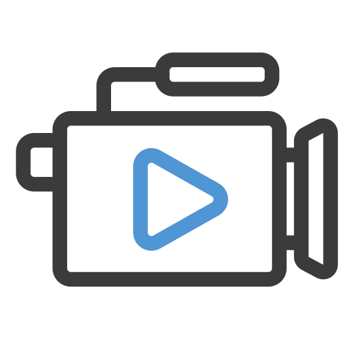 비디오 카메라 Generic color outline icon