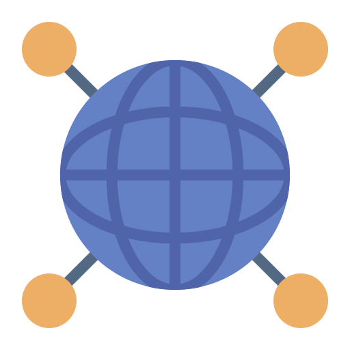 wereldwijde verbinding Generic color fill icoon