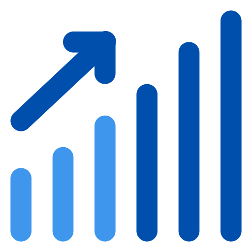 Growth graph Generic color lineal-color icon