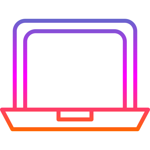 ordenador portátil Generic gradient outline icono