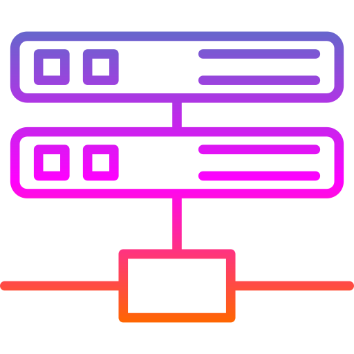 server Generic gradient outline icona