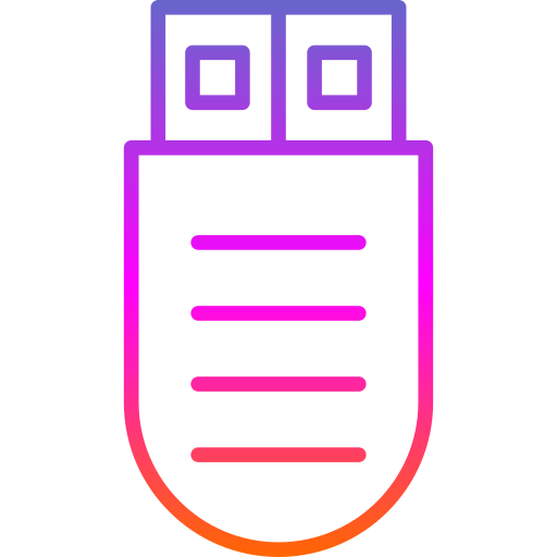 usb Generic gradient outline icon