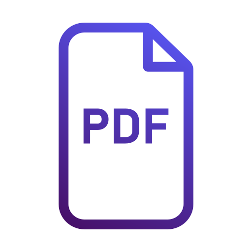 pdf Generic gradient outline ikona