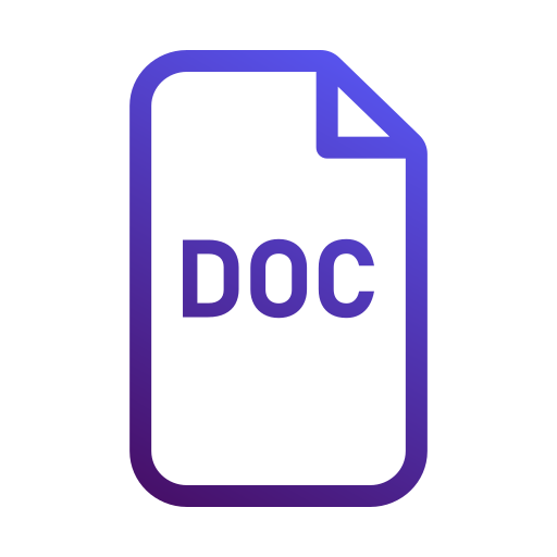 Doc Generic gradient outline icon