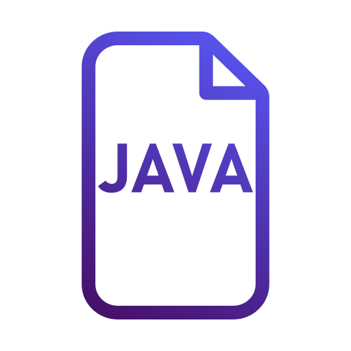 Java Generic gradient outline icon