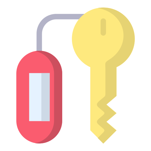 klucz hotelowy Generic color fill ikona