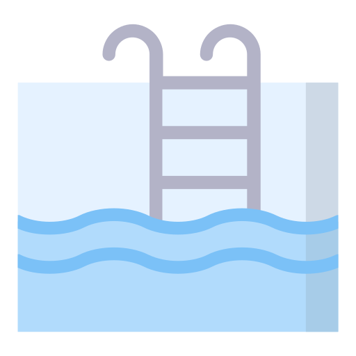 Плавательный бассейн Generic color fill иконка