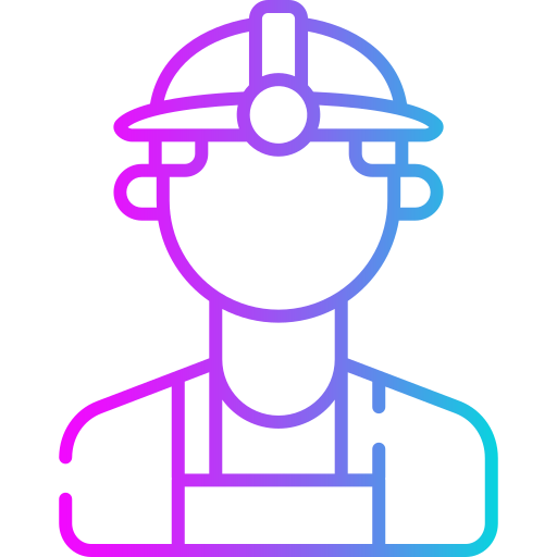 Miner Generic gradient outline icon