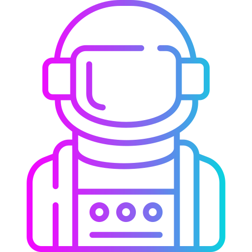 astronaut Generic gradient outline icoon