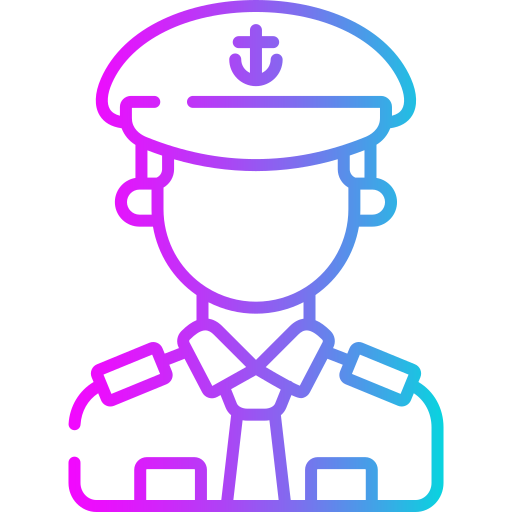 Captain Generic gradient outline icon