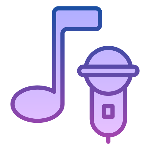 Karaoke Generic gradient lineal-color icon