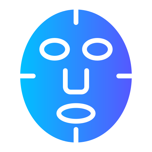 maska na twarz Generic gradient fill ikona