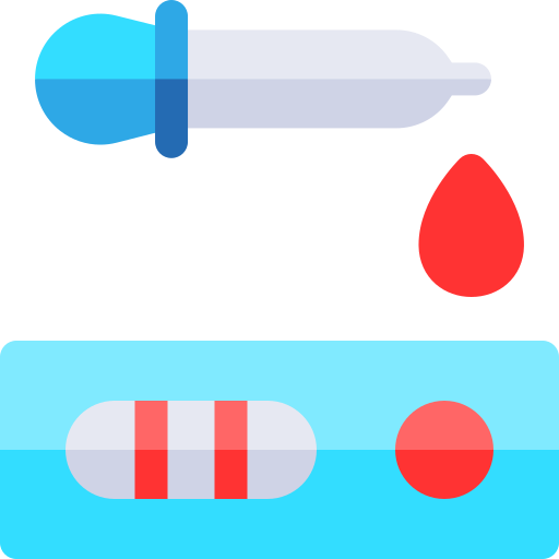 Blood Test Basic Rounded Flat icon