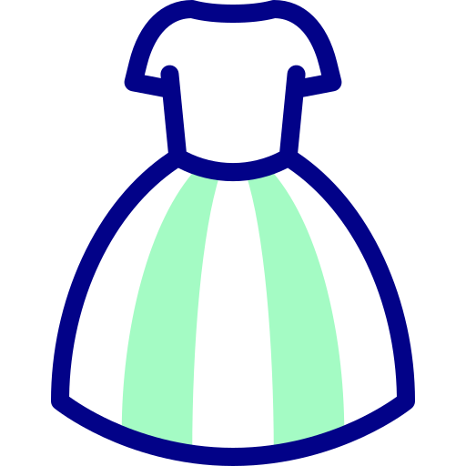 ドレス Detailed Mixed Lineal color icon