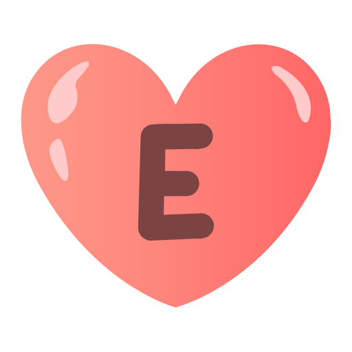 Letter e Generic gradient fill icon