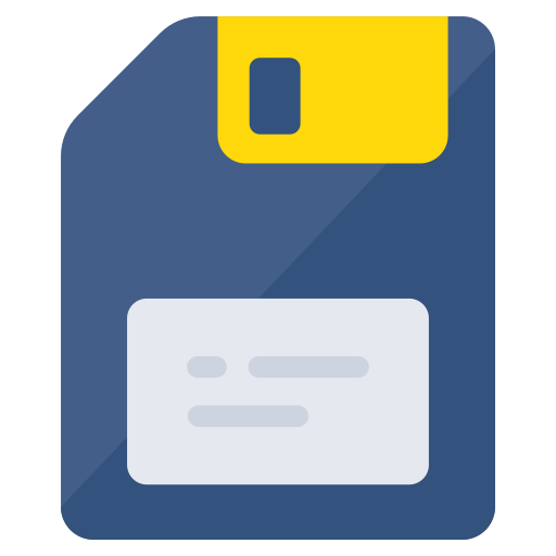Floppy disk Generic color fill icon