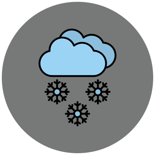 burza śnieżna Generic color lineal-color ikona