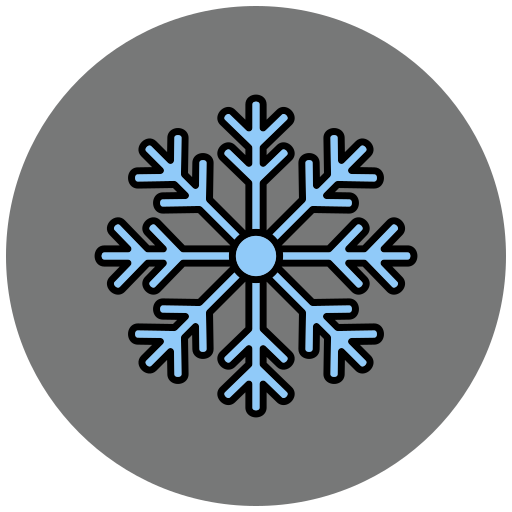 雪の結晶 Generic color lineal-color icon