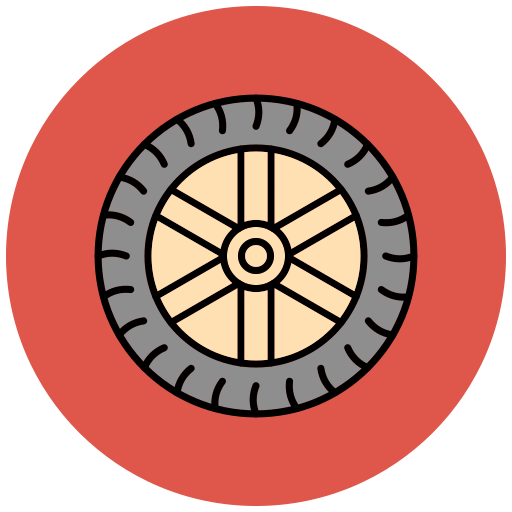 タイヤ Generic color lineal-color icon