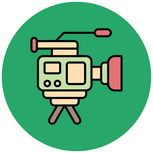 camara de video Generic color lineal-color icono