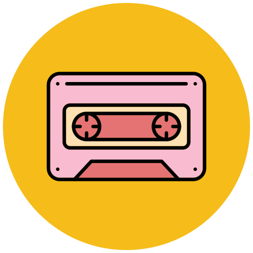 cassete Generic color lineal-color icono