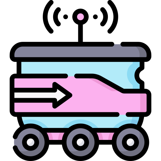 Robot delivery Special Lineal color icon