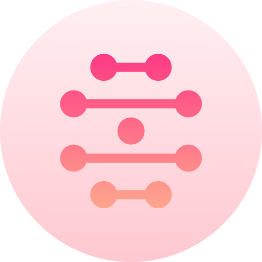 bioinformatica Basic Gradient Circular icona