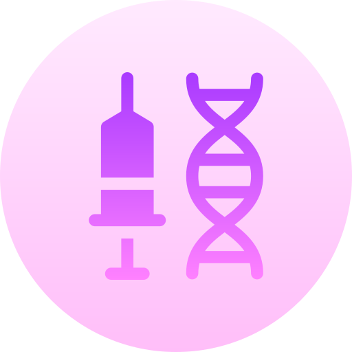 Genetic engineering Basic Gradient Circular icon