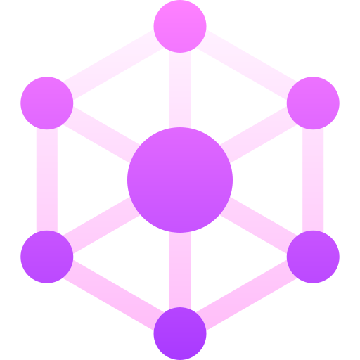 molecola Basic Gradient Gradient icona