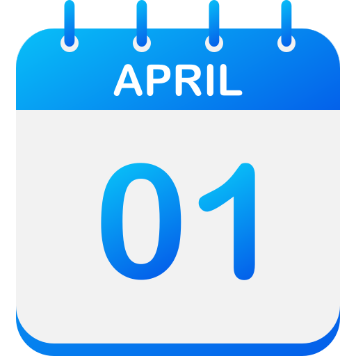 1 april Generic gradient fill icoon