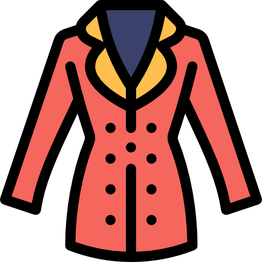 chaqueta Detailed Rounded Lineal color icono