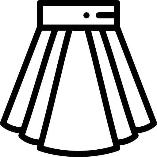 치마 Detailed Rounded Lineal icon