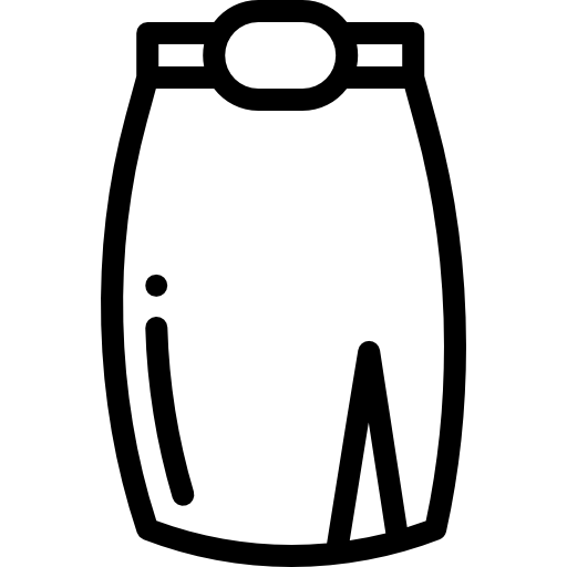 スカート Detailed Rounded Lineal icon