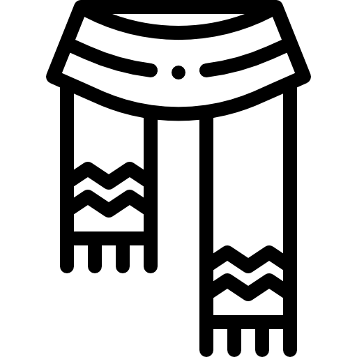 bufanda Detailed Rounded Lineal icono