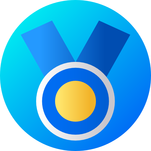 medaille Flat Circular Gradient icon