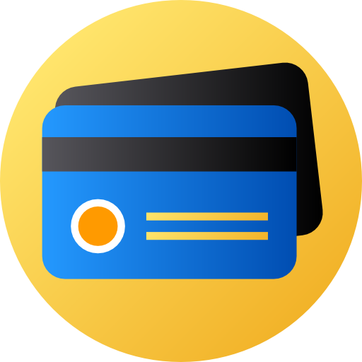 kreditkarte Flat Circular Gradient icon