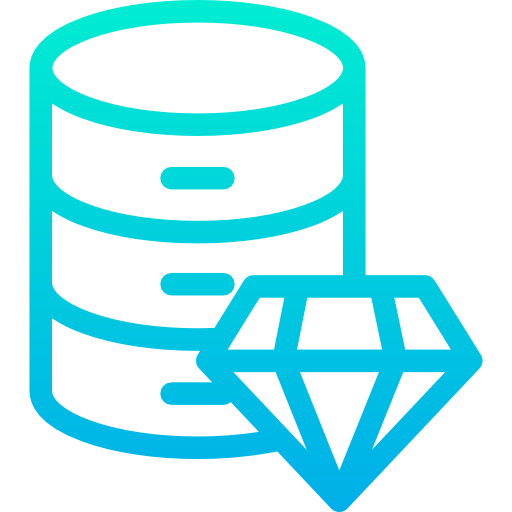 Database Kiranshastry Gradient icon