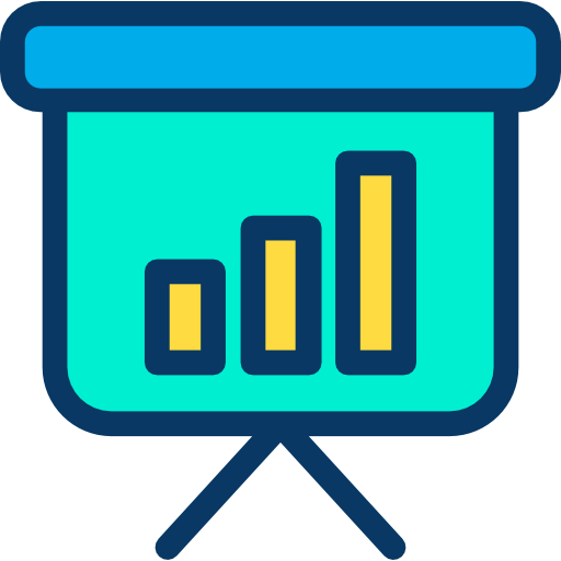 막대 차트 Kiranshastry Lineal Color icon