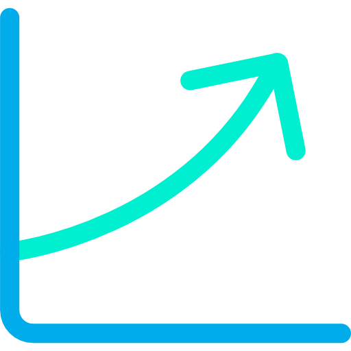 Line chart Kiranshastry Flat icon