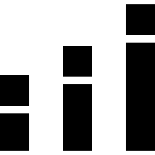 gráfico de barras Kiranshastry Solid icono